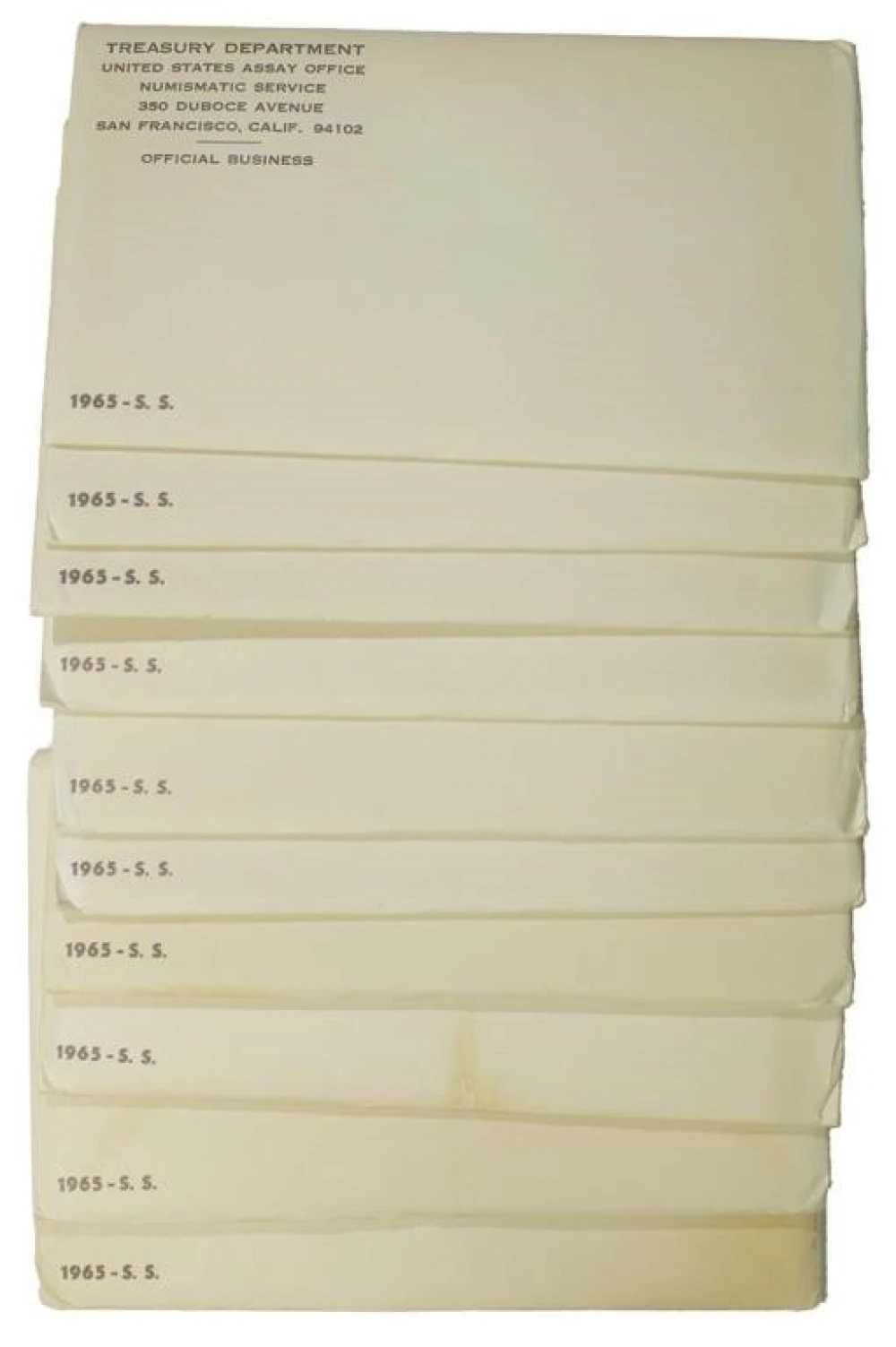 10 Still Sealed 1965 Special Mint Sets