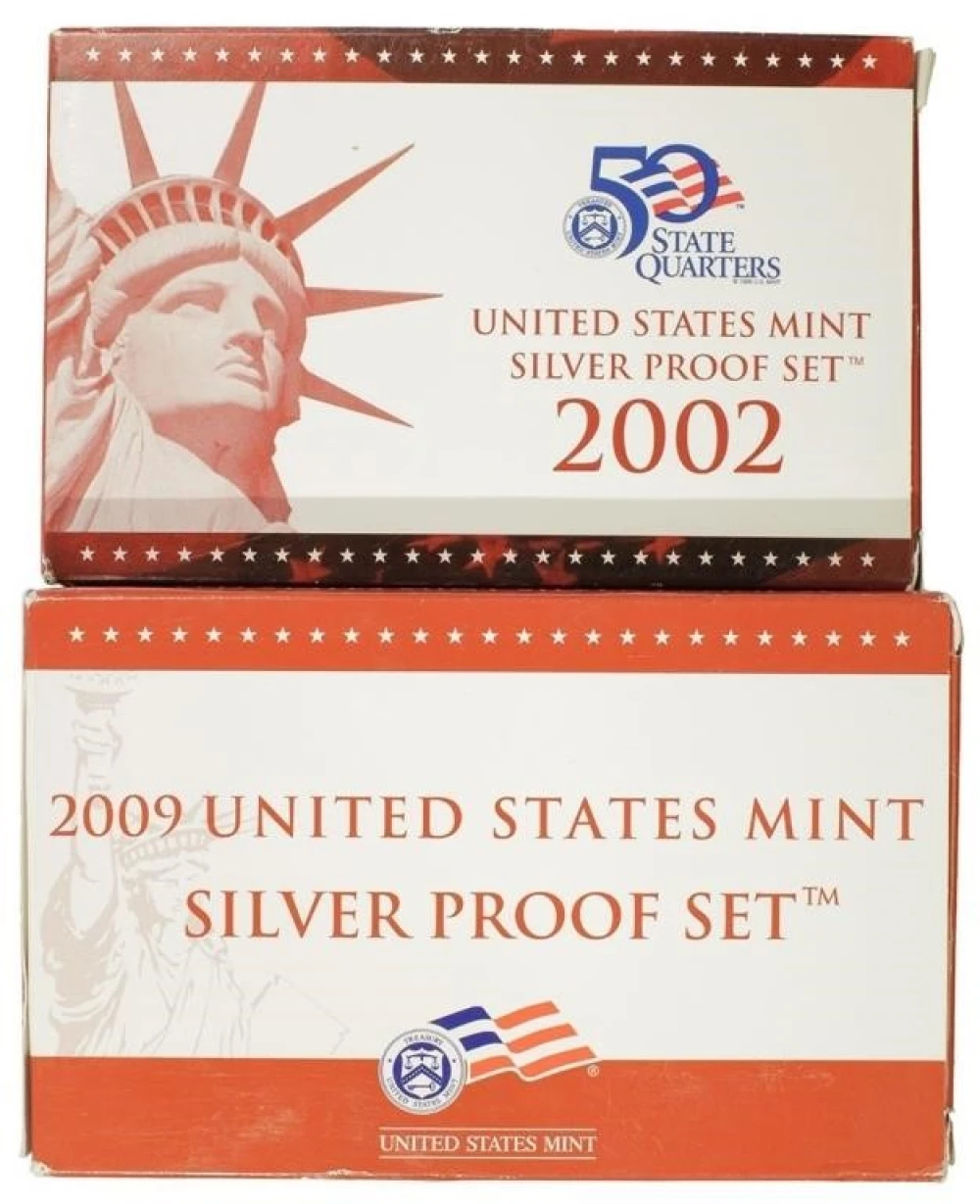 Pair of Silver Proof Sets