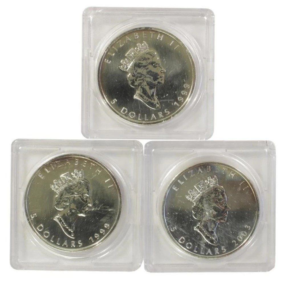 Silver Maple Leaf Trio