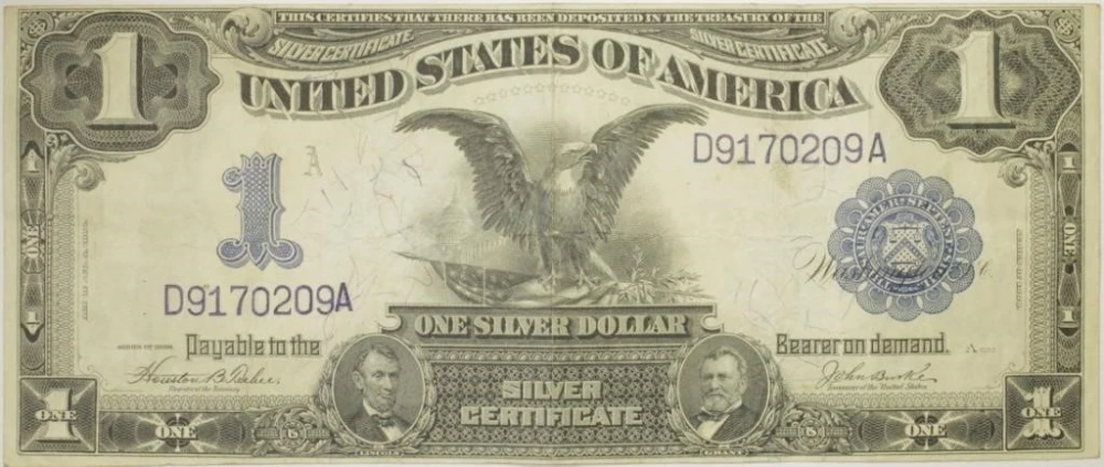 VF Series 1899 Black Eagle $1 Note