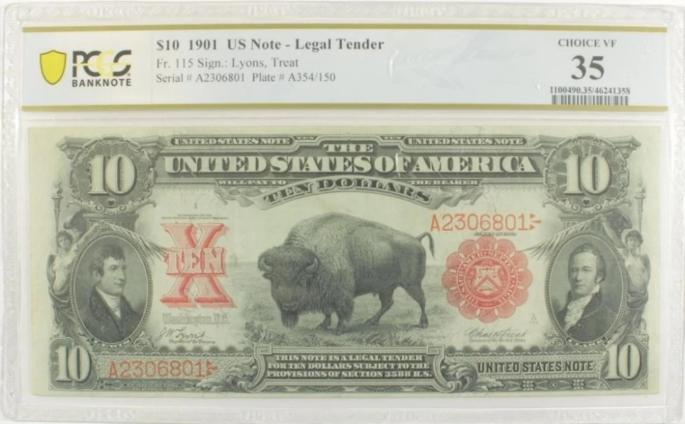 Choice VF Series 1901 Bison $10