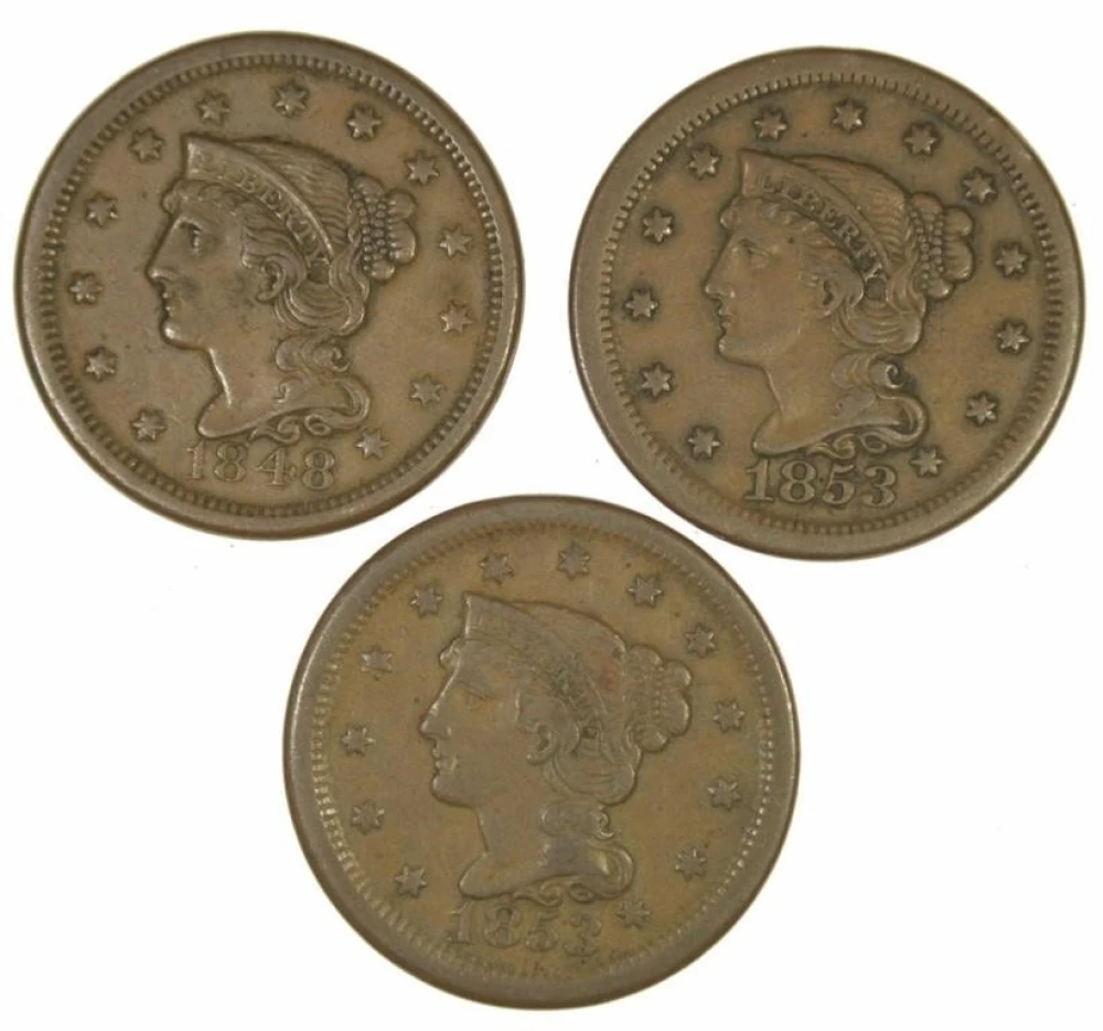 Nice Large Cent Trio