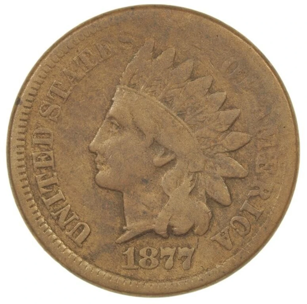 VG to Fine Details 1877 Cent