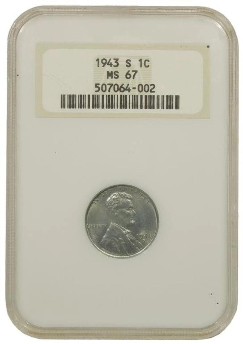 Superior Quality Gem 1943-S Steel Cent