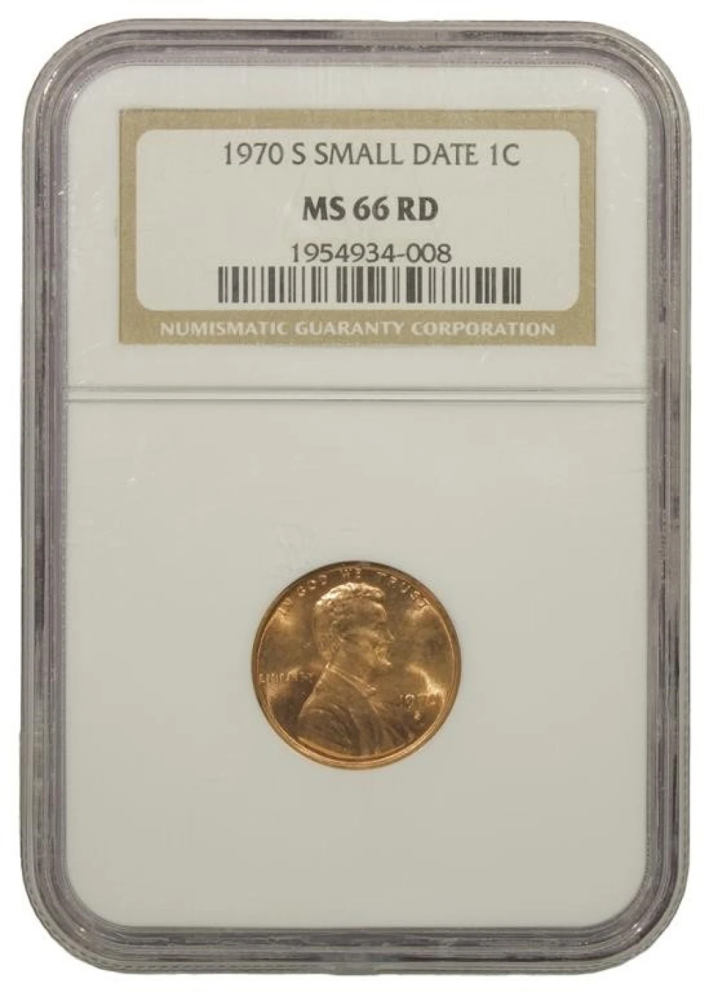 Superb RD Unc 1970-S Small Date Cent