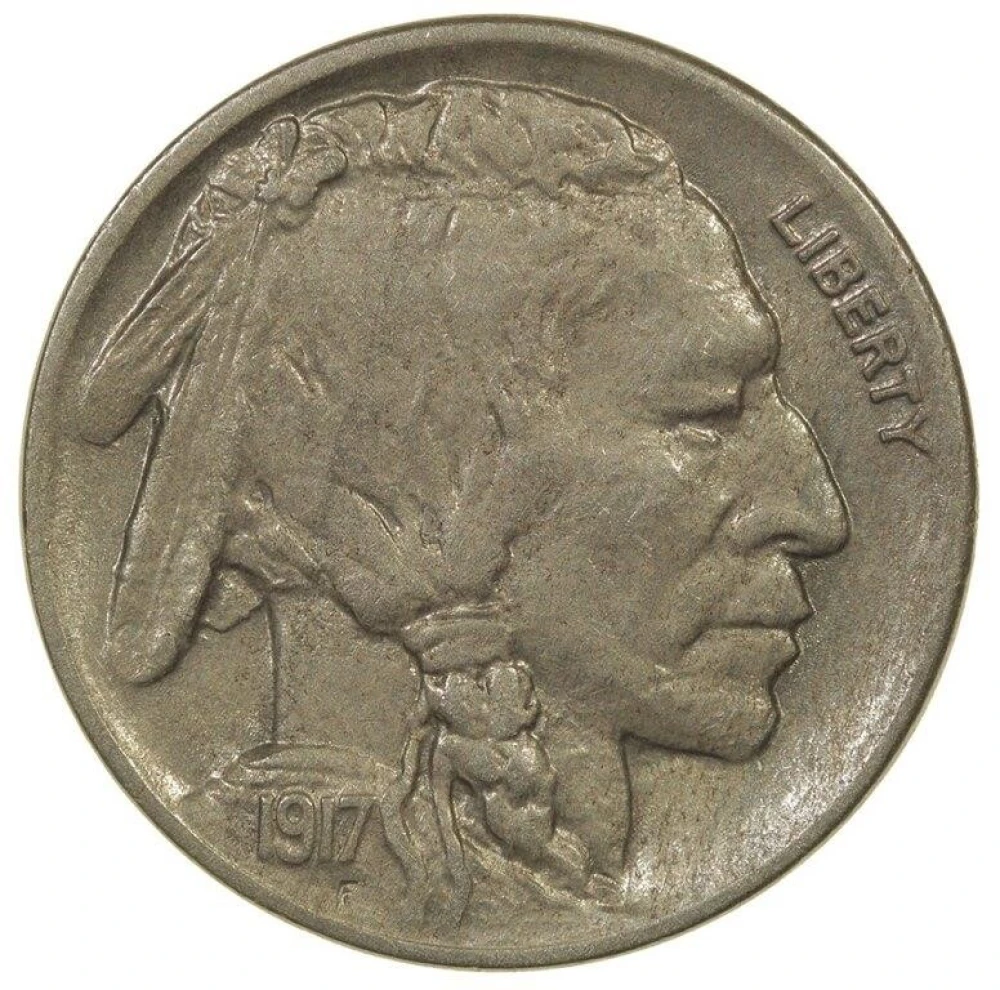 AU 1917-D Buffalo Nickel