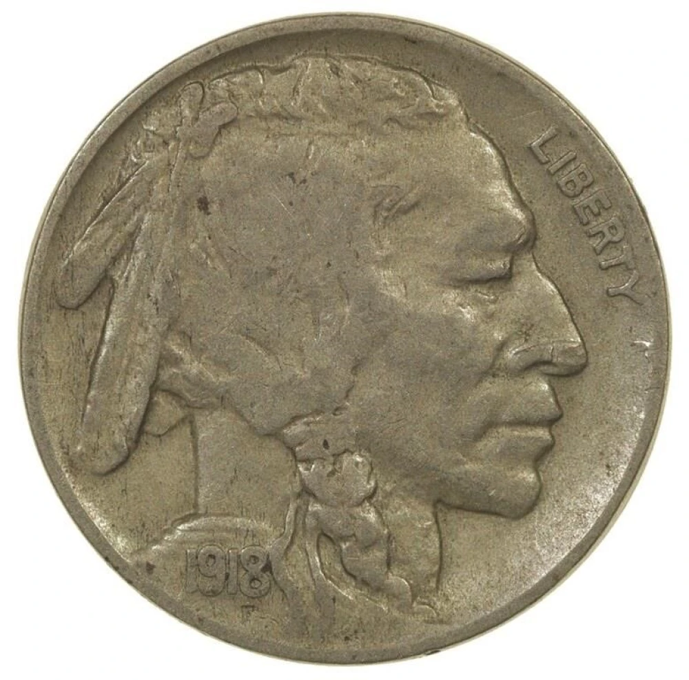 VF 1918-D Nickel