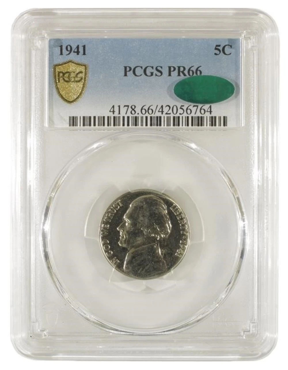 Superb Gem Proof 1941 Nickel