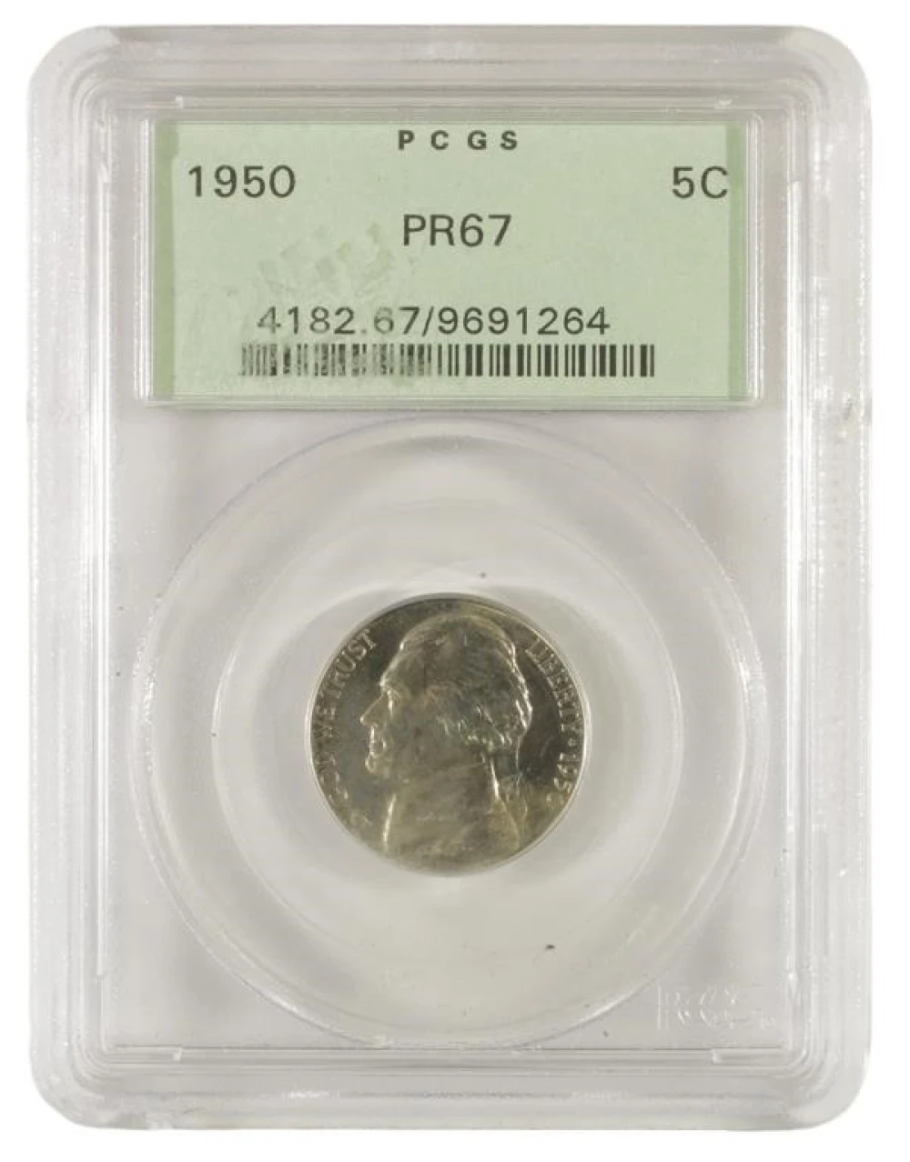 Splendid Gem Proof 1950 Nickel