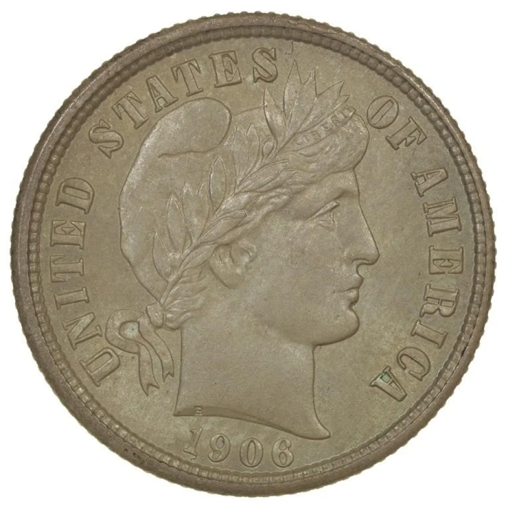 Choice Unc Details 1906 Dime