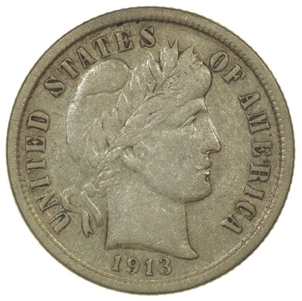 EF 1913-S Dime
