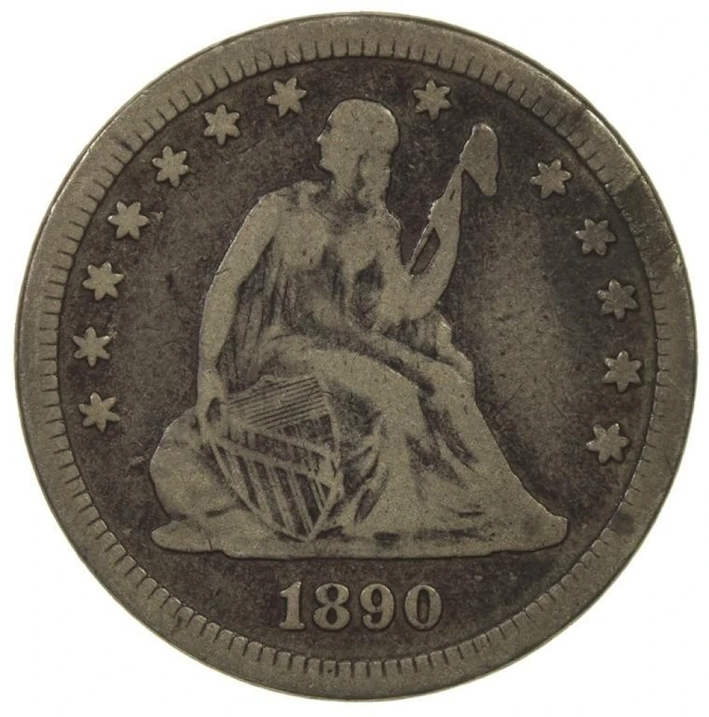 Fine 1890 Quarter