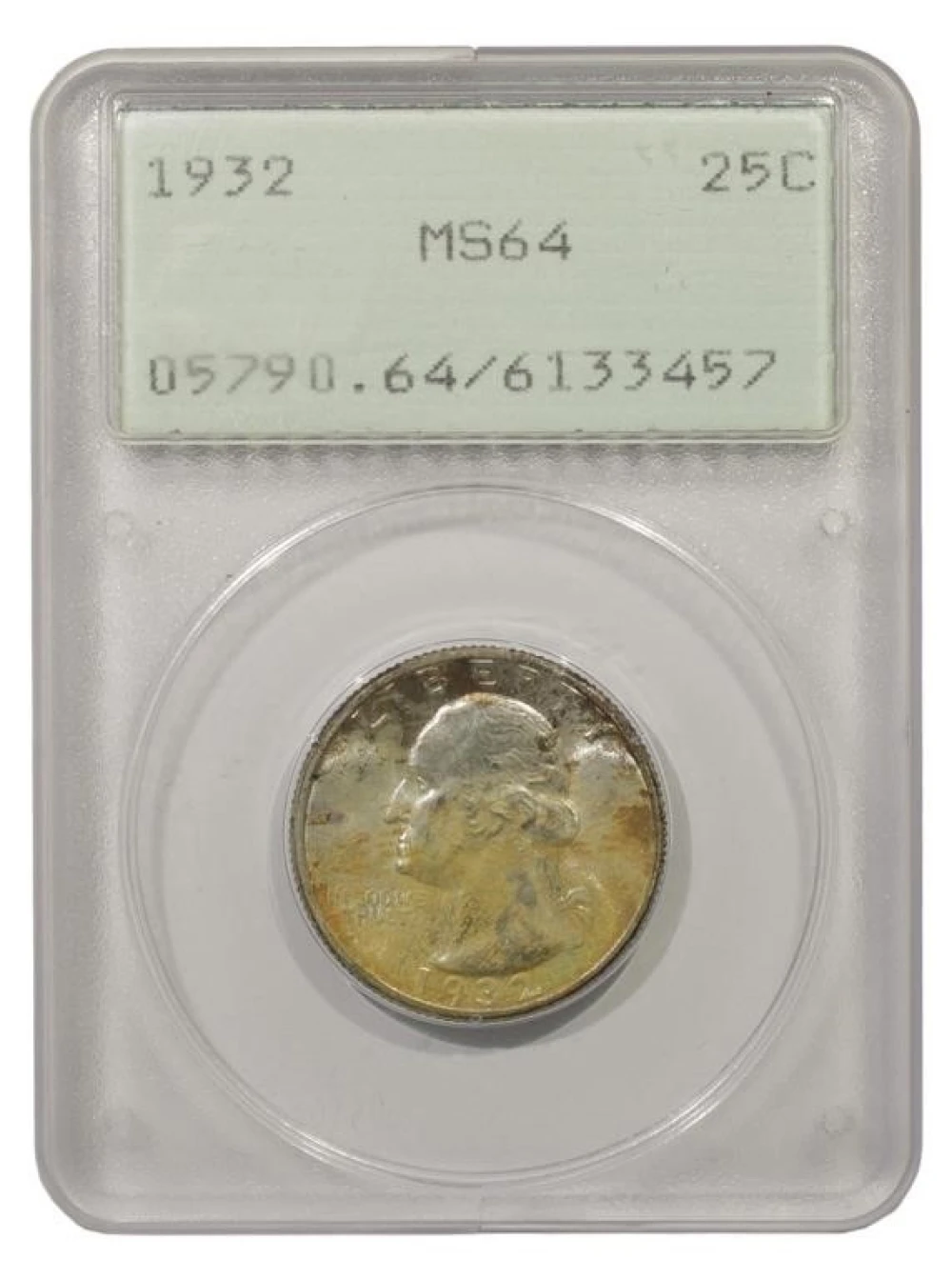 Toned Choice Unc 1932 Quarter