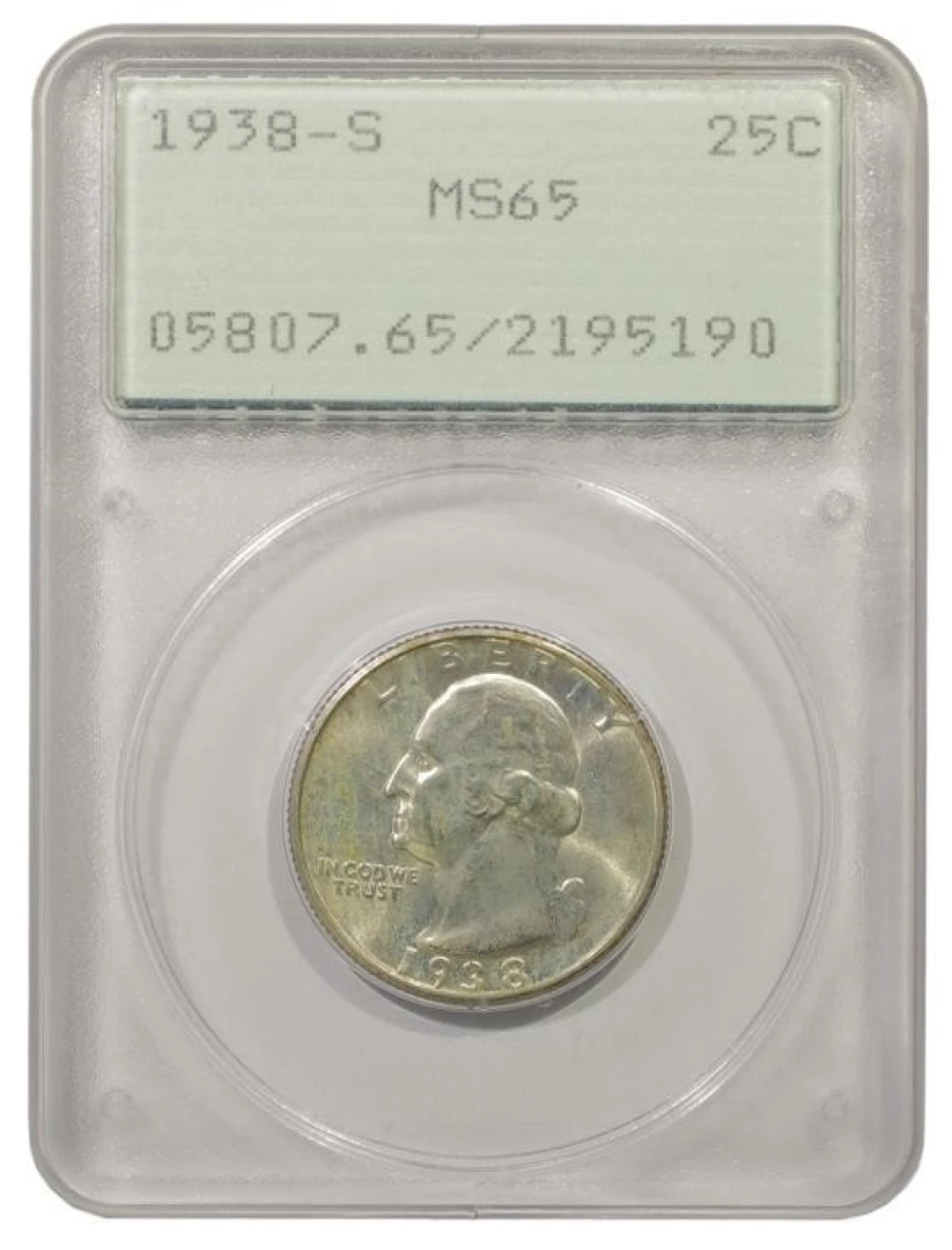Gem Mint State 1938-S Quarter