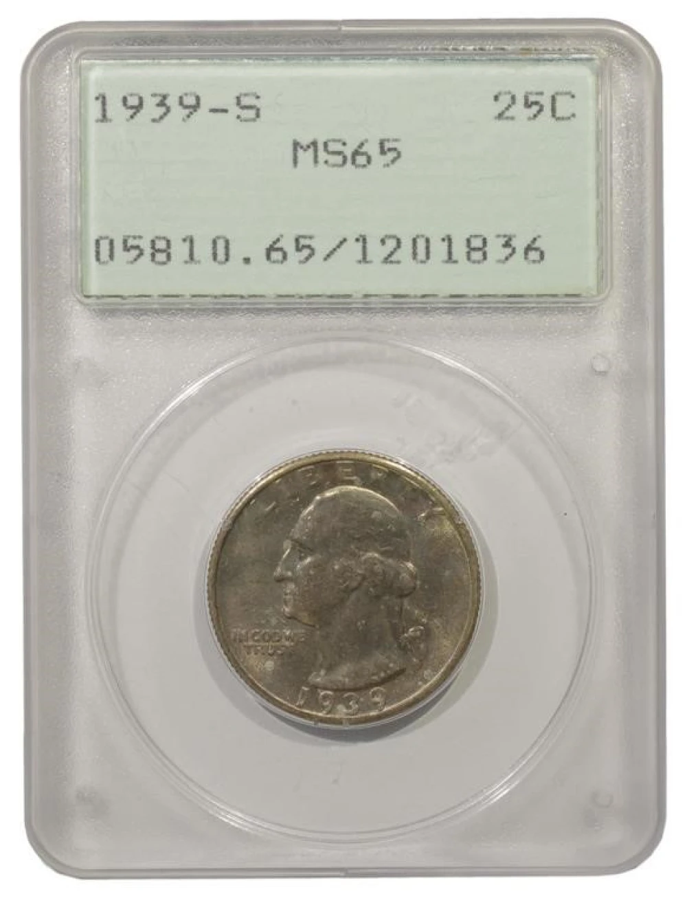 Gem Unc 1939-S Quarter