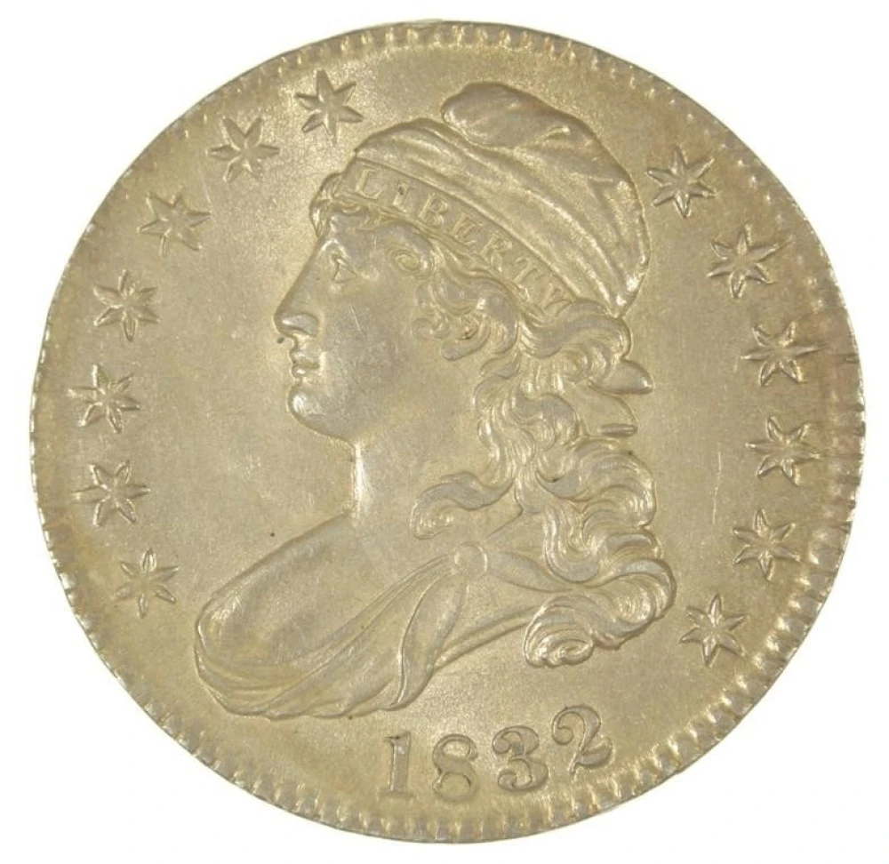 Borderline UNC 1832 Bust Half Dollar