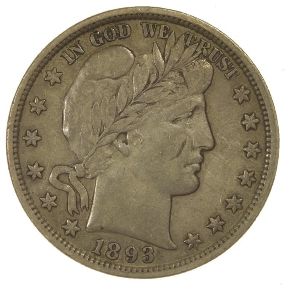 Choice EF 1893 Half Dollar