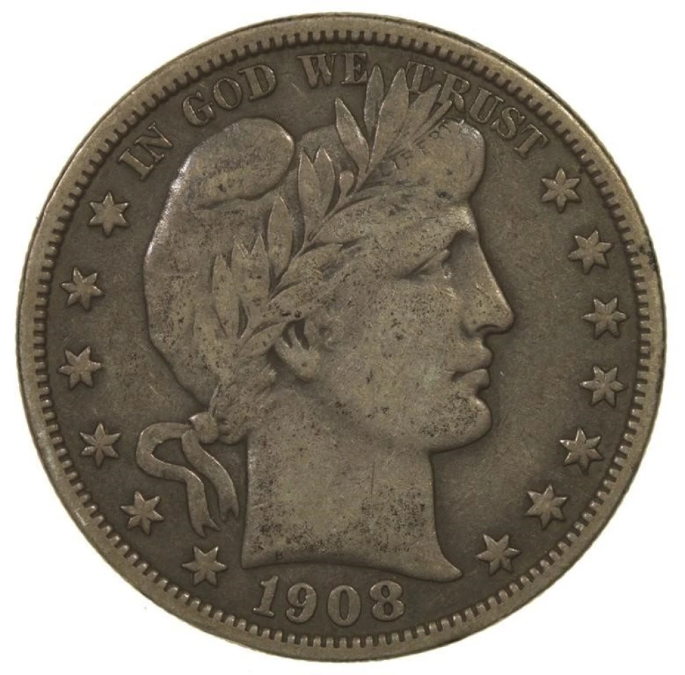 VF 1908-S Half Dollar