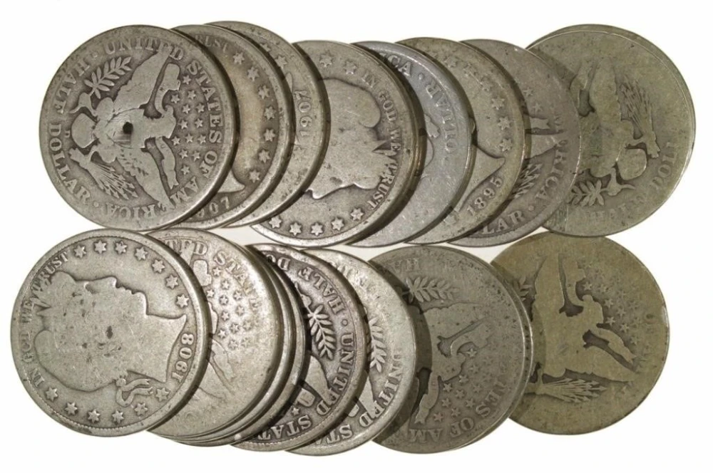 Average Circulated Barber Half Dollar Group