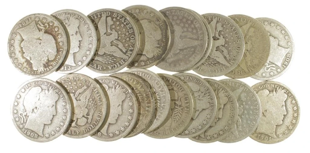 Barber Half Dollar Roll