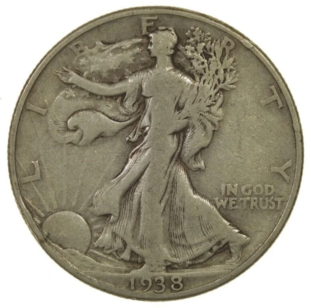 Fine 1938-D Half Dollar