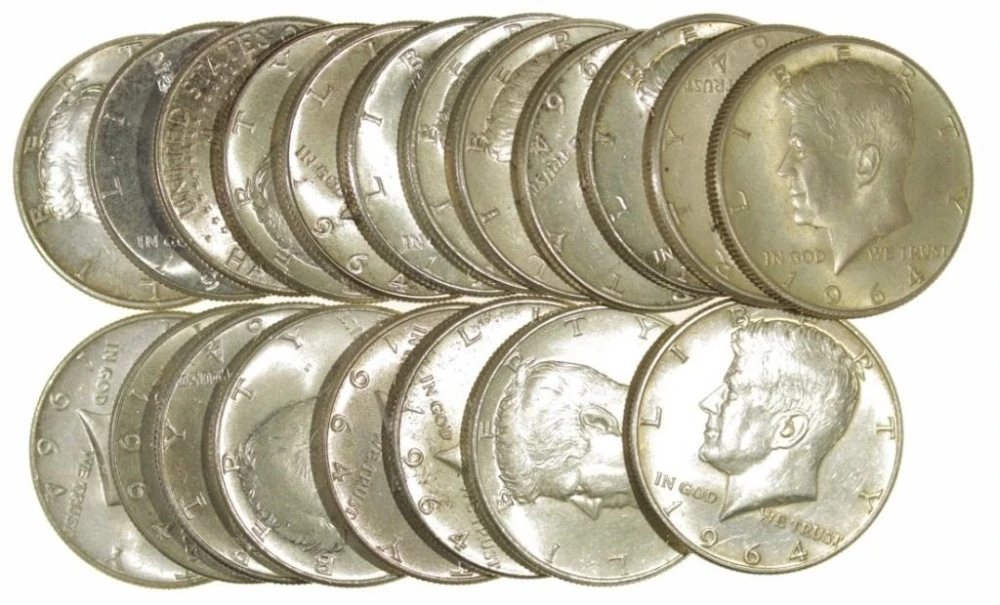 1964 Kennedy Half Dollar Roll