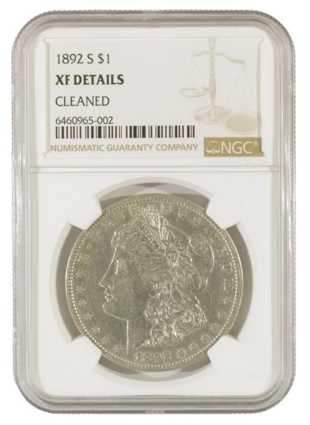 EF 1892-S Morgan Dollar