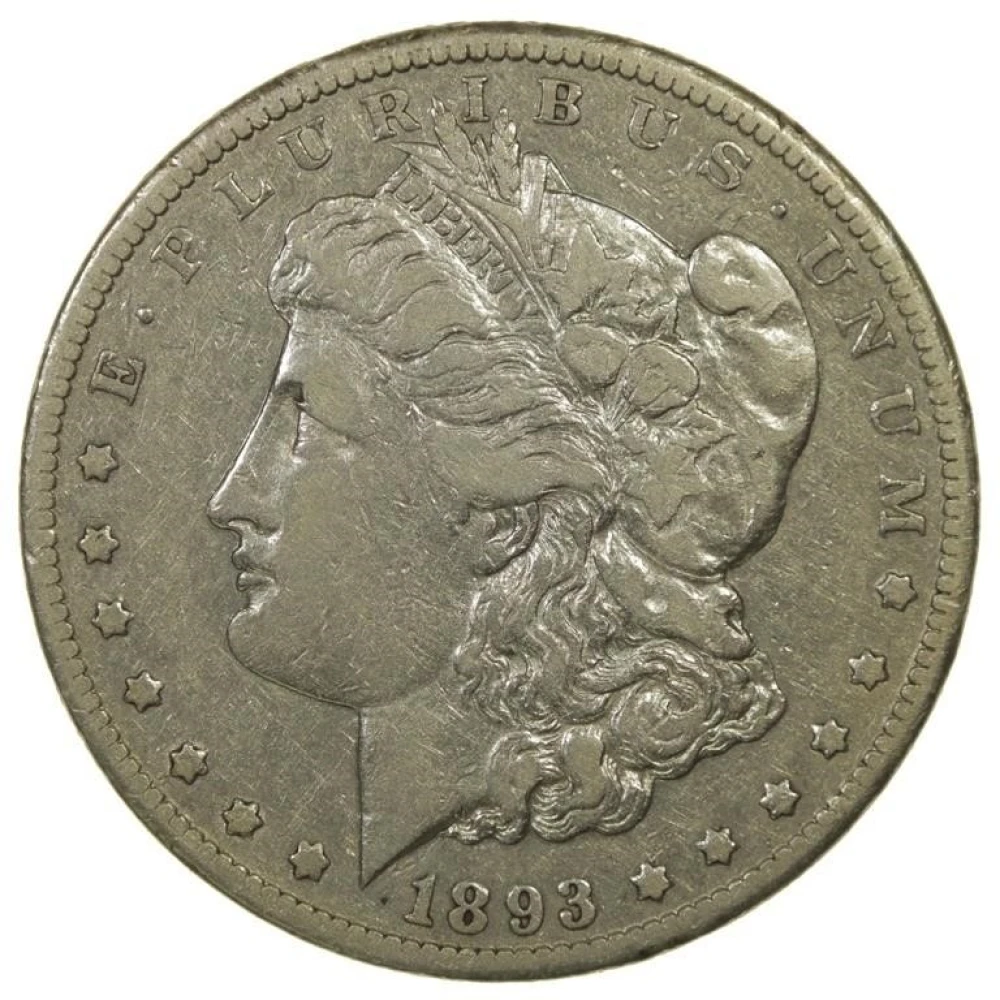 Very Choice VF Details 1893-CC Morgan $1