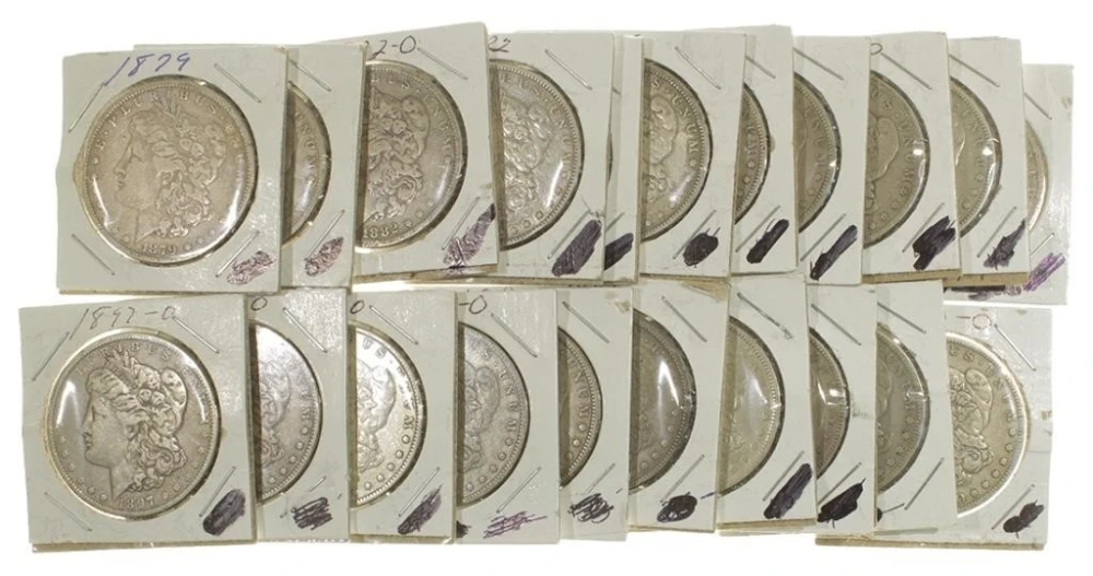 21 Pieces Pre-21 Morgan Dollars