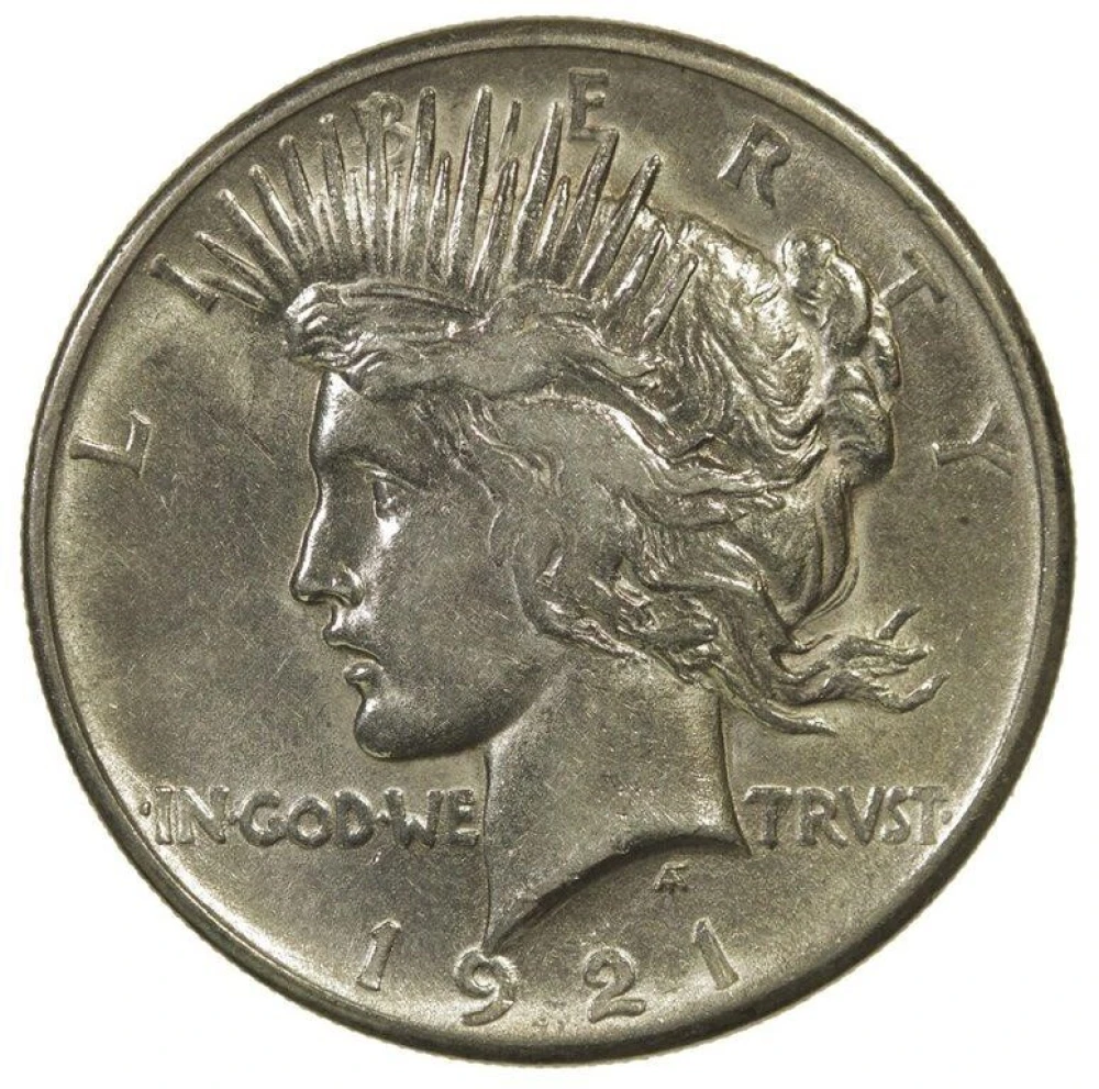 AU Details 1921 Peace $1