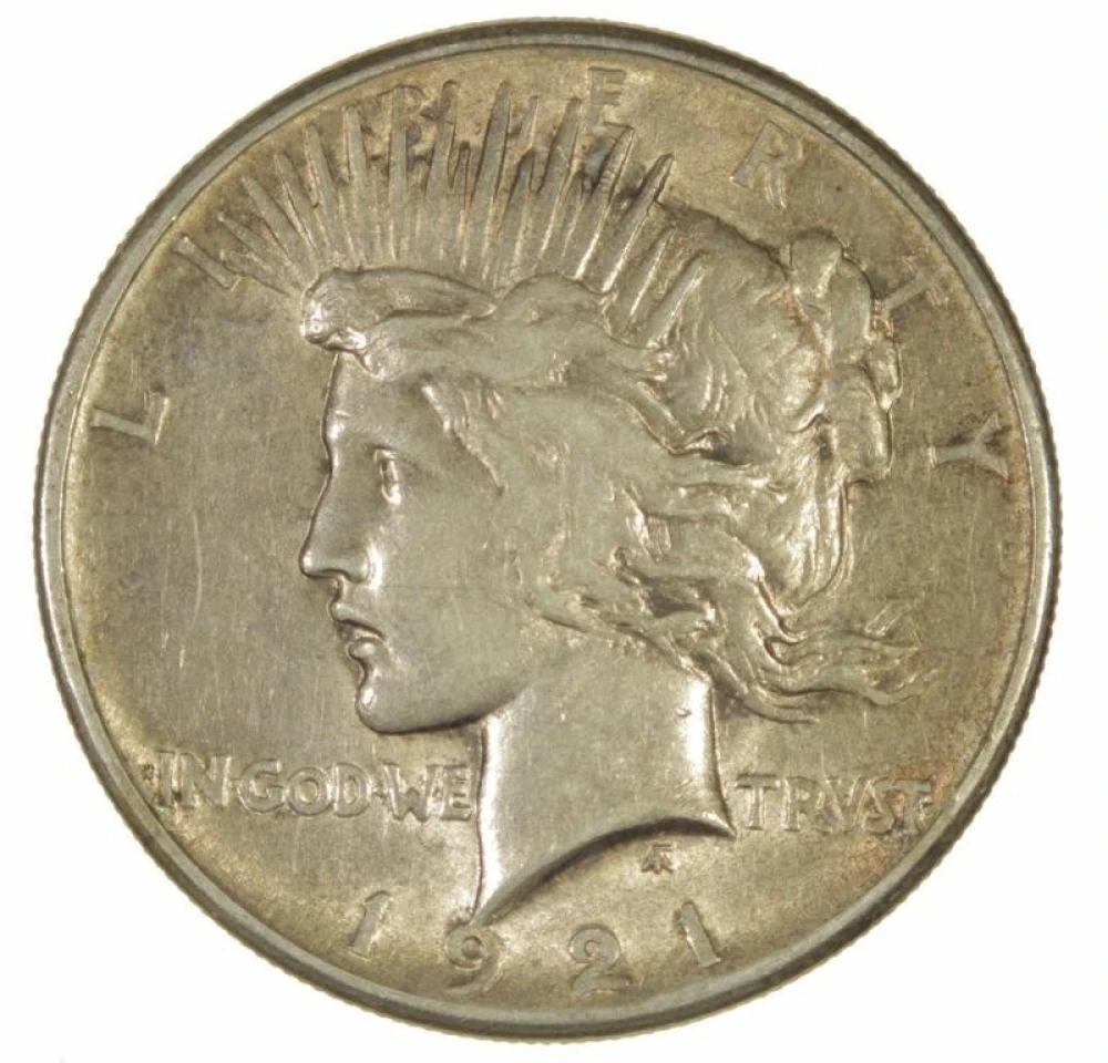 EF-45 1921 Peace Dollar