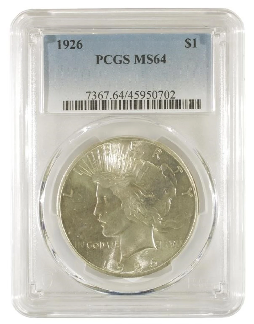 Very Choice Unc 1926 Peace Dollar