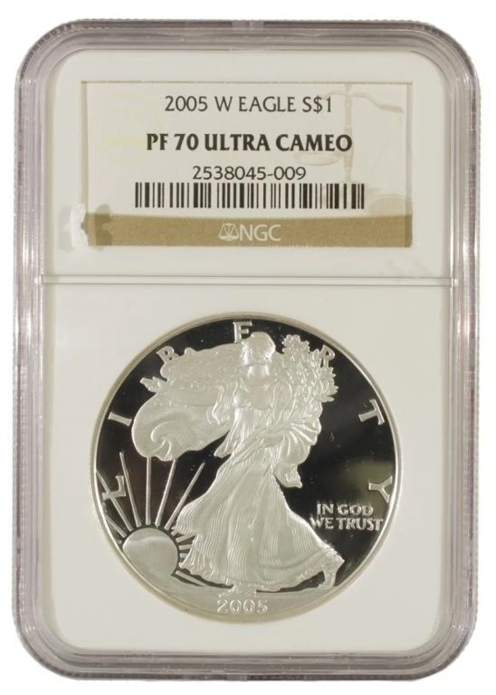 Perfect Proof 2005 Silver Eagle