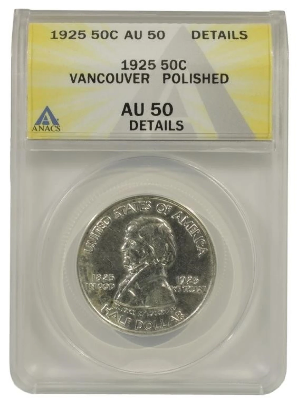 Scarce 1925 Ft. Vancouver Half Dollar