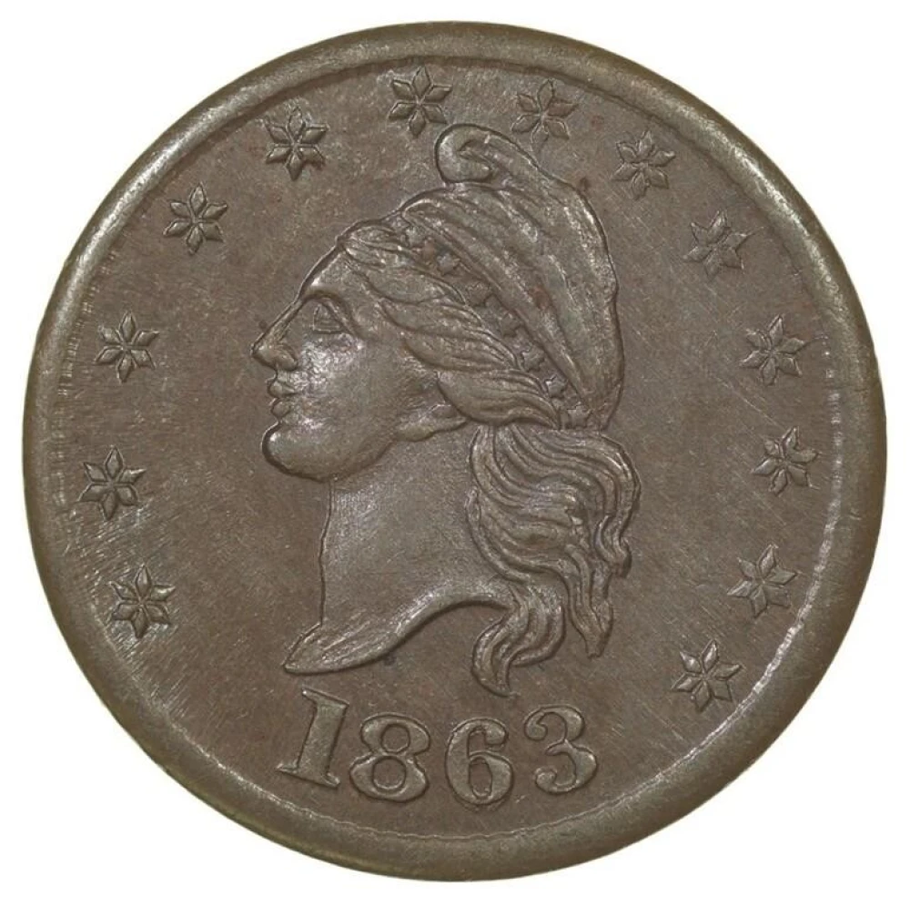 Select BN Unc 1863 Civil War Token