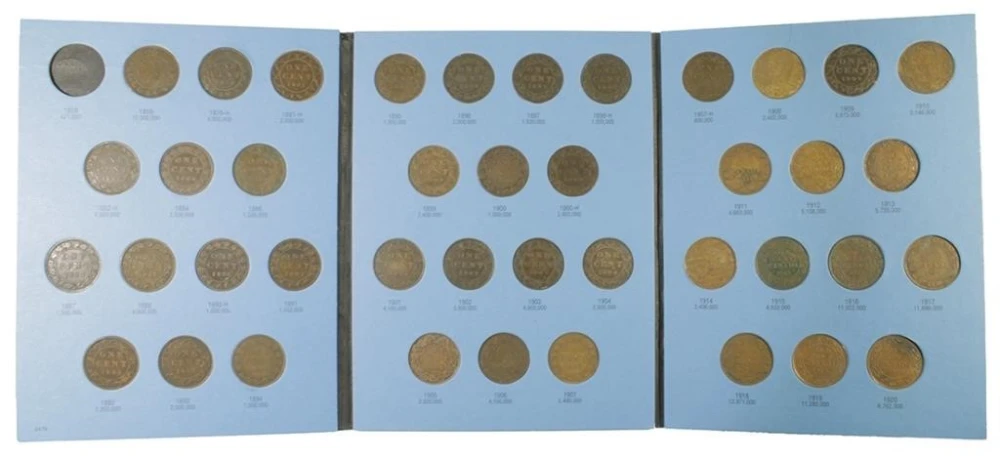 Canada. Large Cent Set