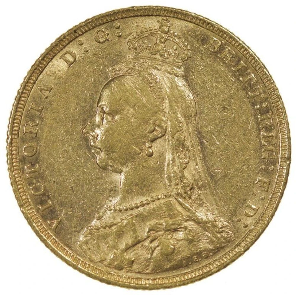 Great Britain. AU 1889 Gold Sovereign