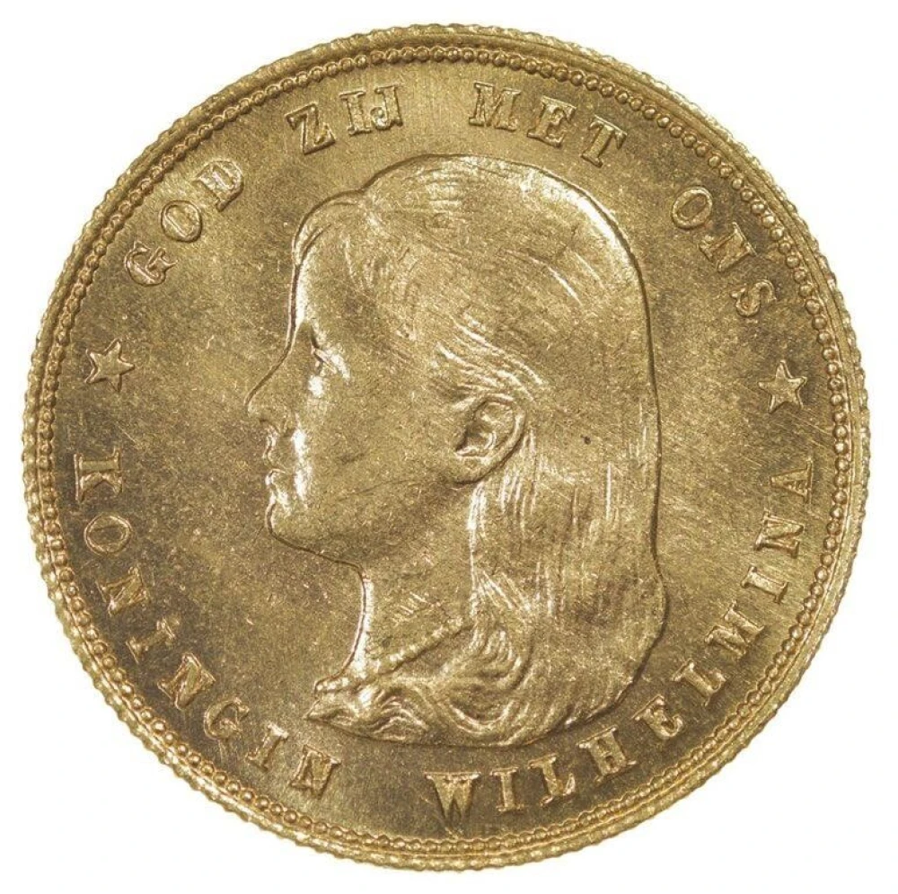 Netherlands. Select Unc Gold 10 Gulden