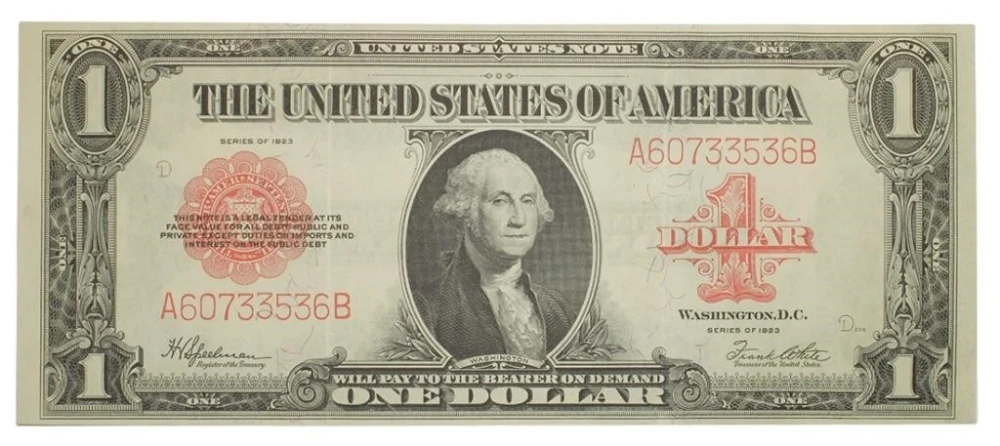 AU Series 1923 U.S. Note $1