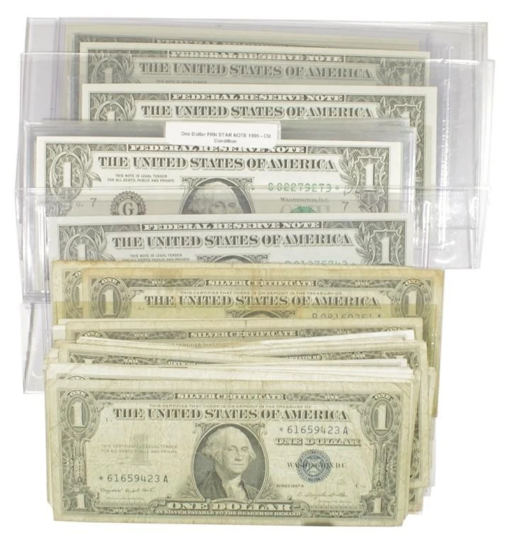 Hoardlet of Silver Certificates and FRNs