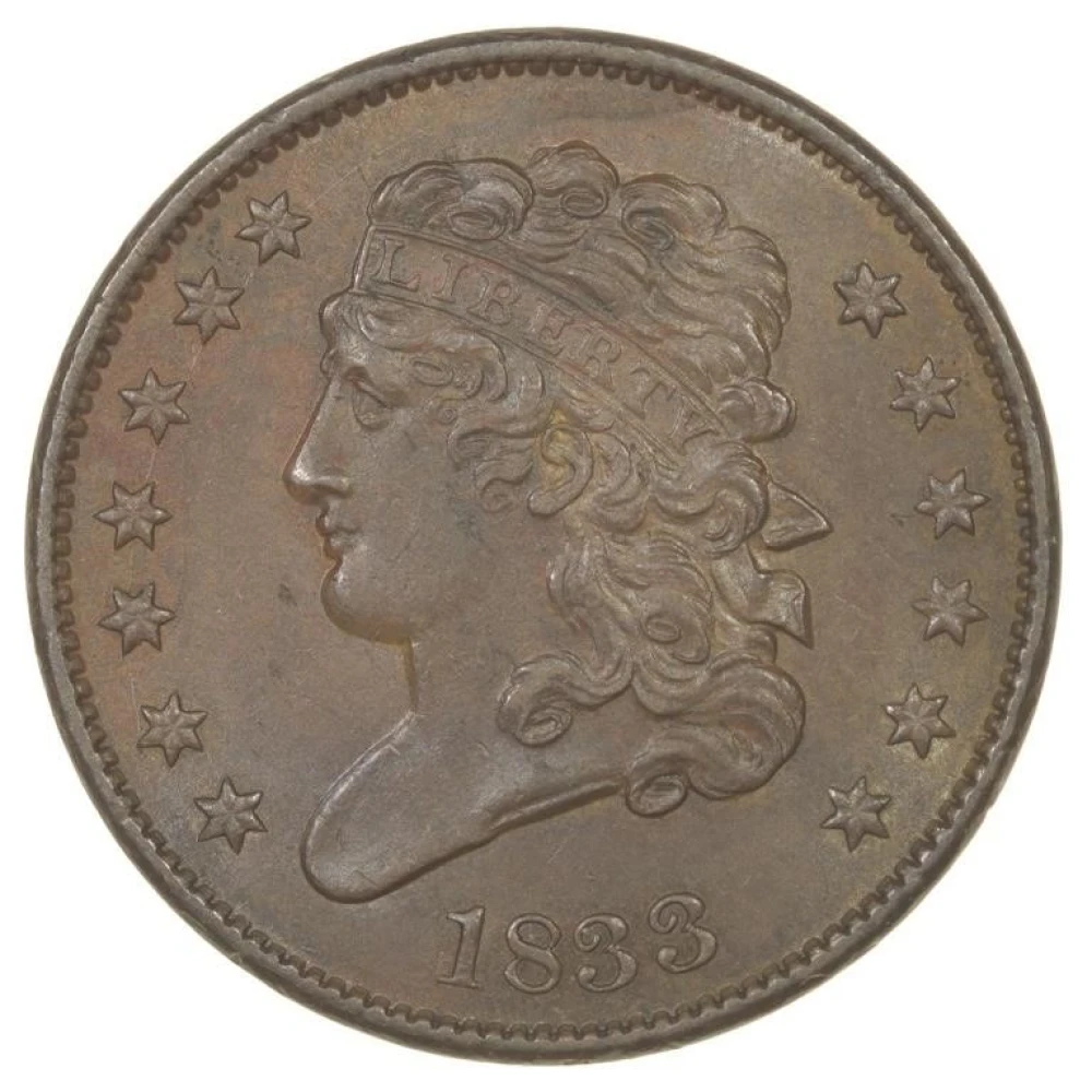 Mint State 1833 Half Cent