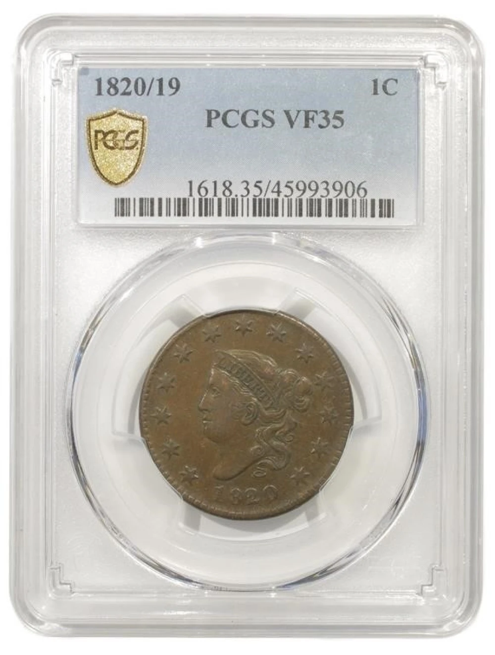 Very Choice VF 1820/19 Large Cent