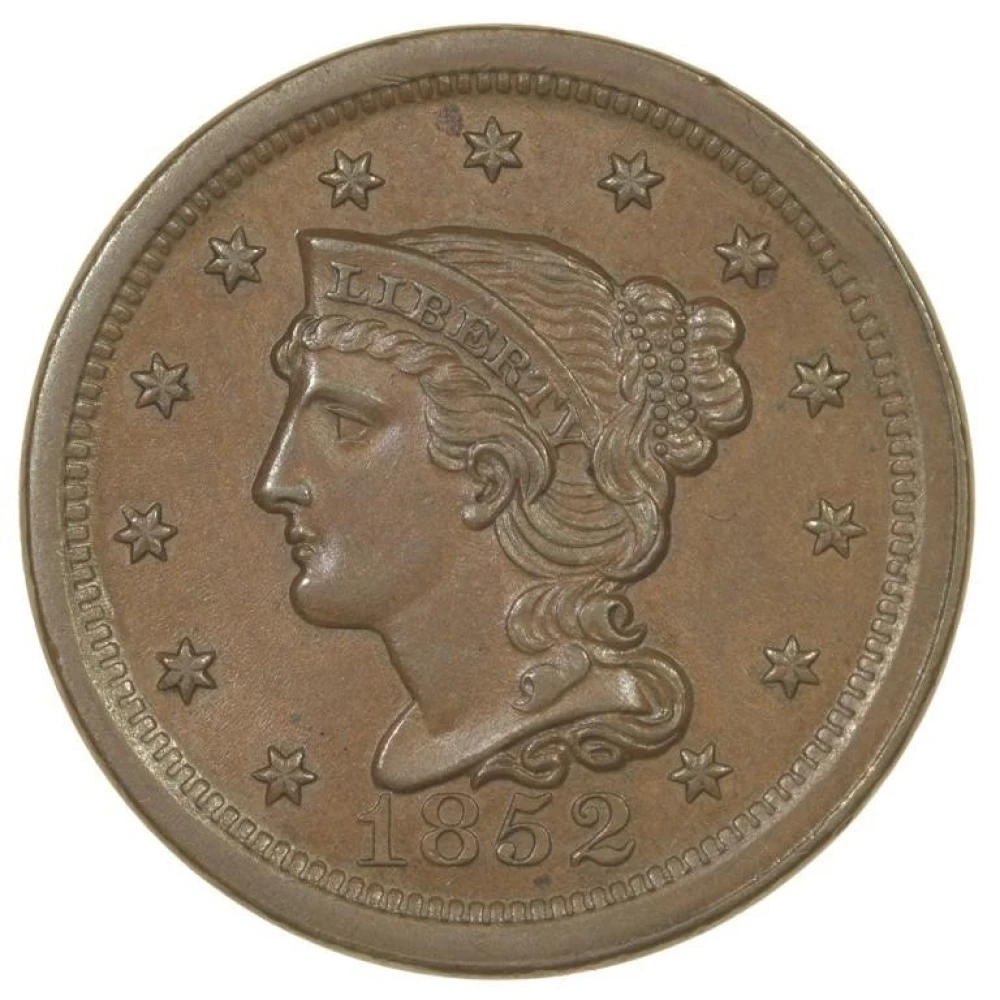 Nice Unc 1852 Large Cent