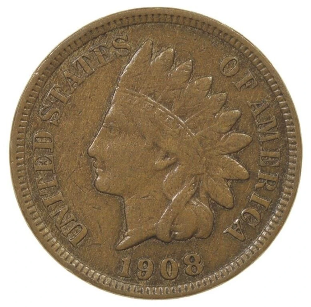 EF 1908-S Indian Cent