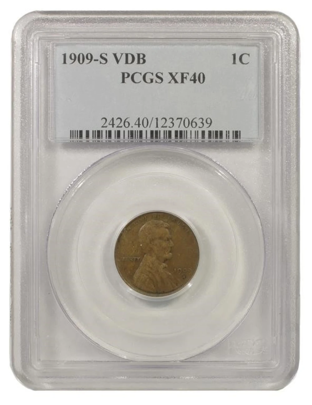 EF 1909-S V.D.B. Lincoln Cent