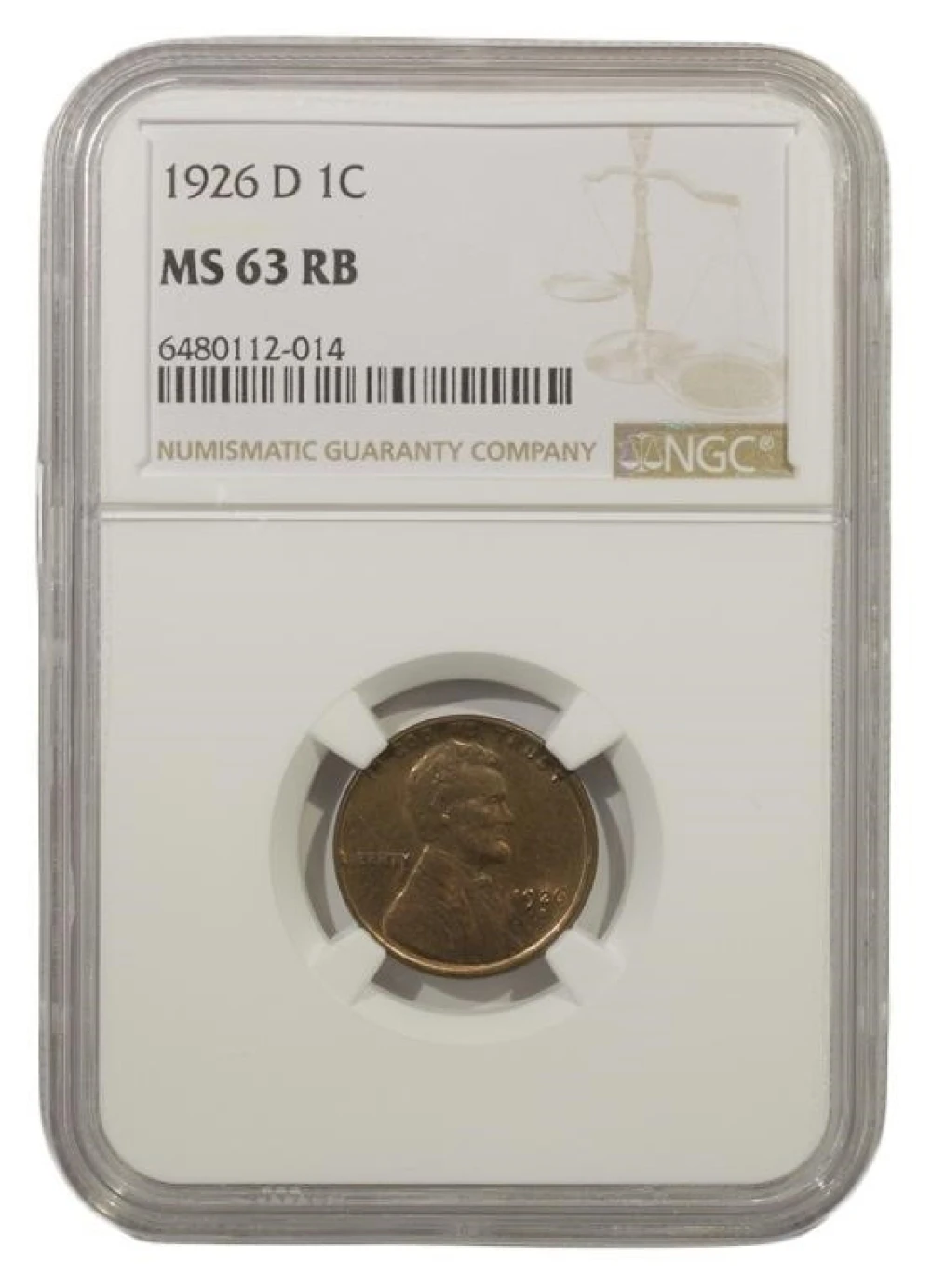 Choice RB Unc 1926-D Lincoln Cent