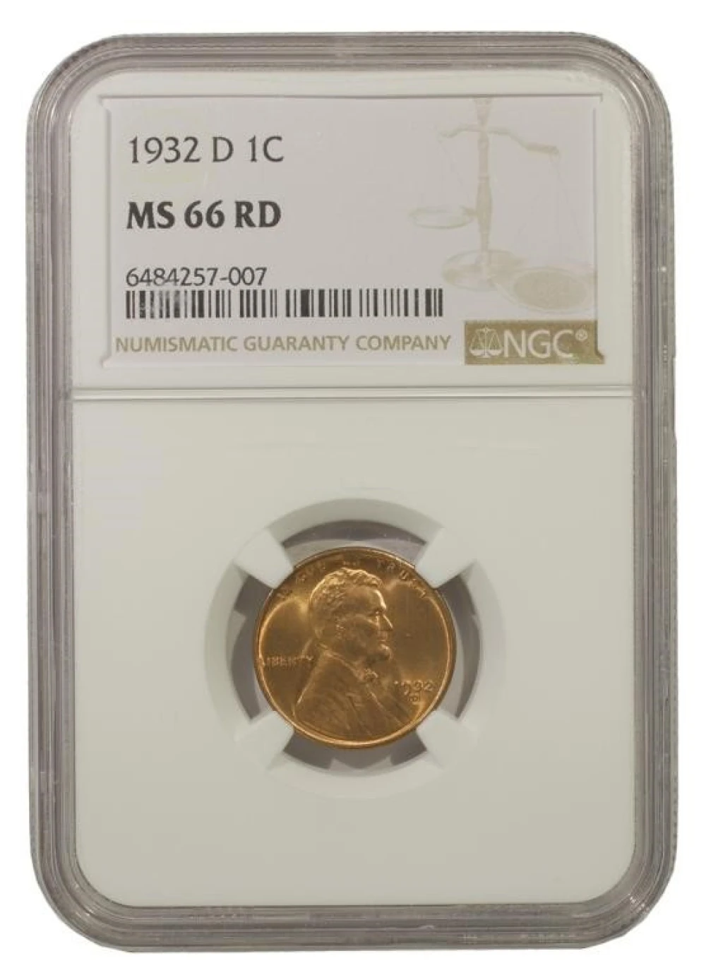 Splendid Gem RD 1932-D Cent