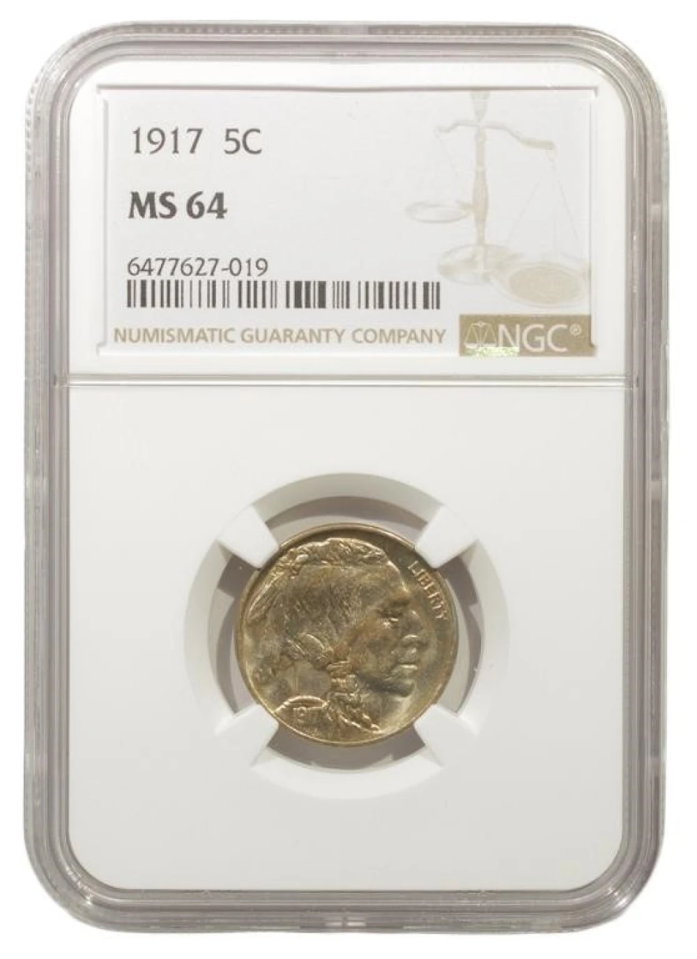Very Choice Unc 1917 Nickel