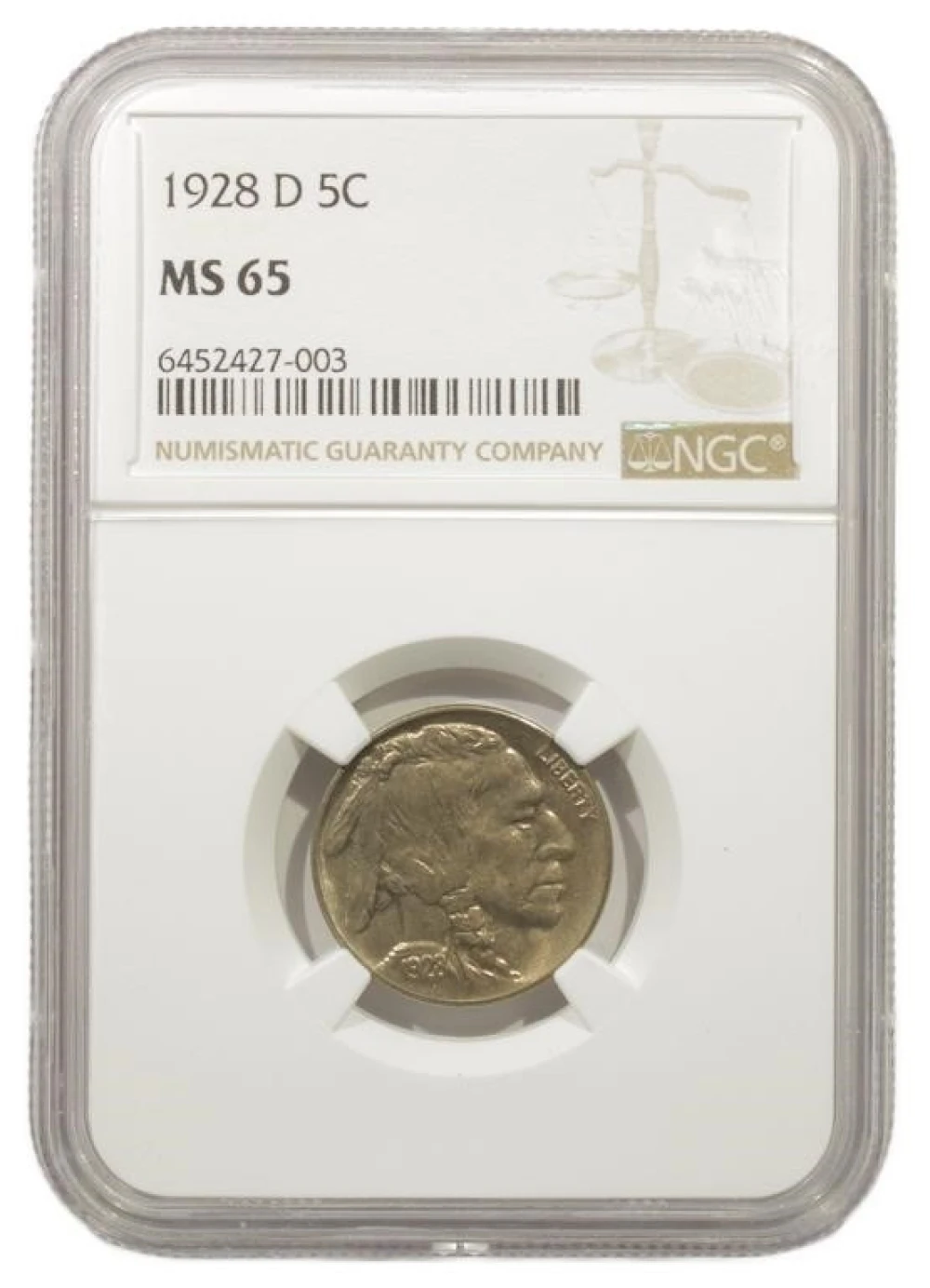 Gem Unc 1928-D Nickel