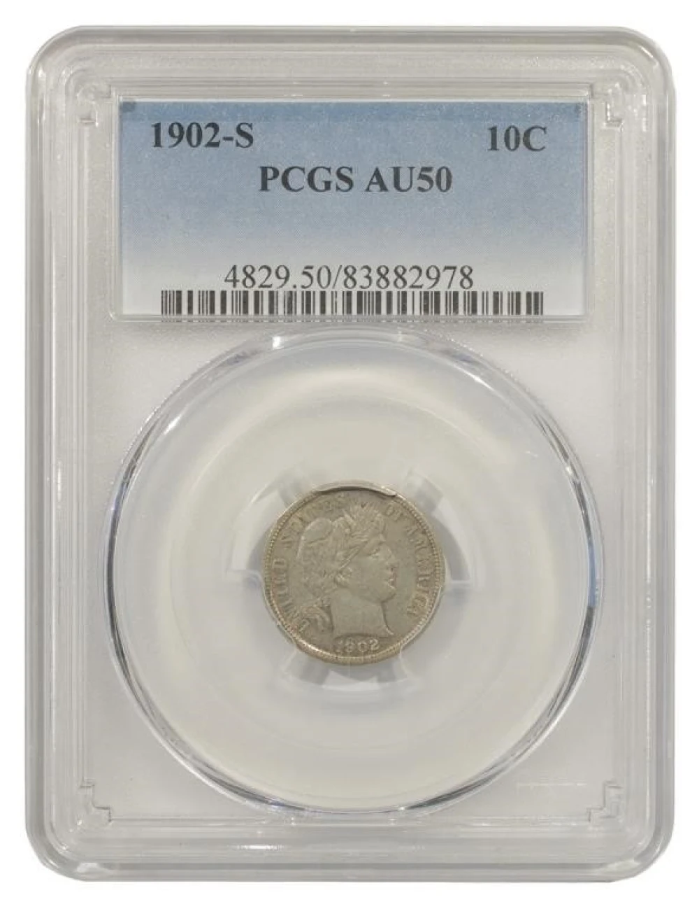 AU 1902-S Dime